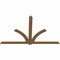 Ekena Millwork Redmond Timber Gable Bracket, Western Red Cedar, 108"W x 68"H x 1 1/2"D x 5 1/2"F, 15/12 Pitch GBW108X68X0206RED00SWR - alternate 5